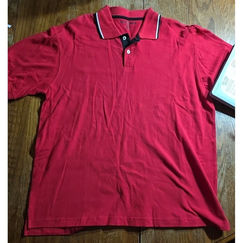 Foot Locker Shirt Mens XLarge Employee‎ Red Uniform Polo NWT